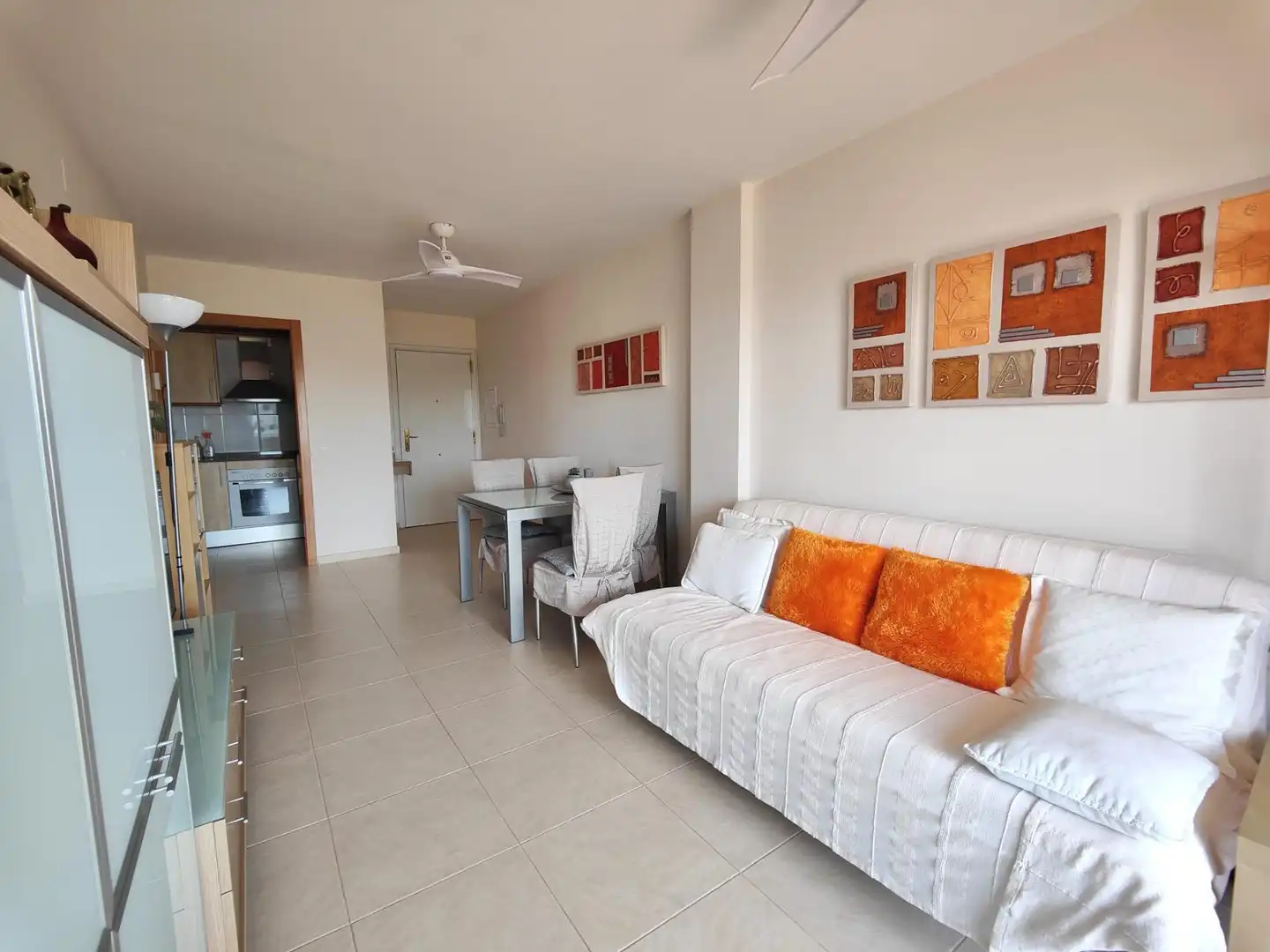 Sala de estar de Piso en venta en Cunit con Terraza y Alarma
