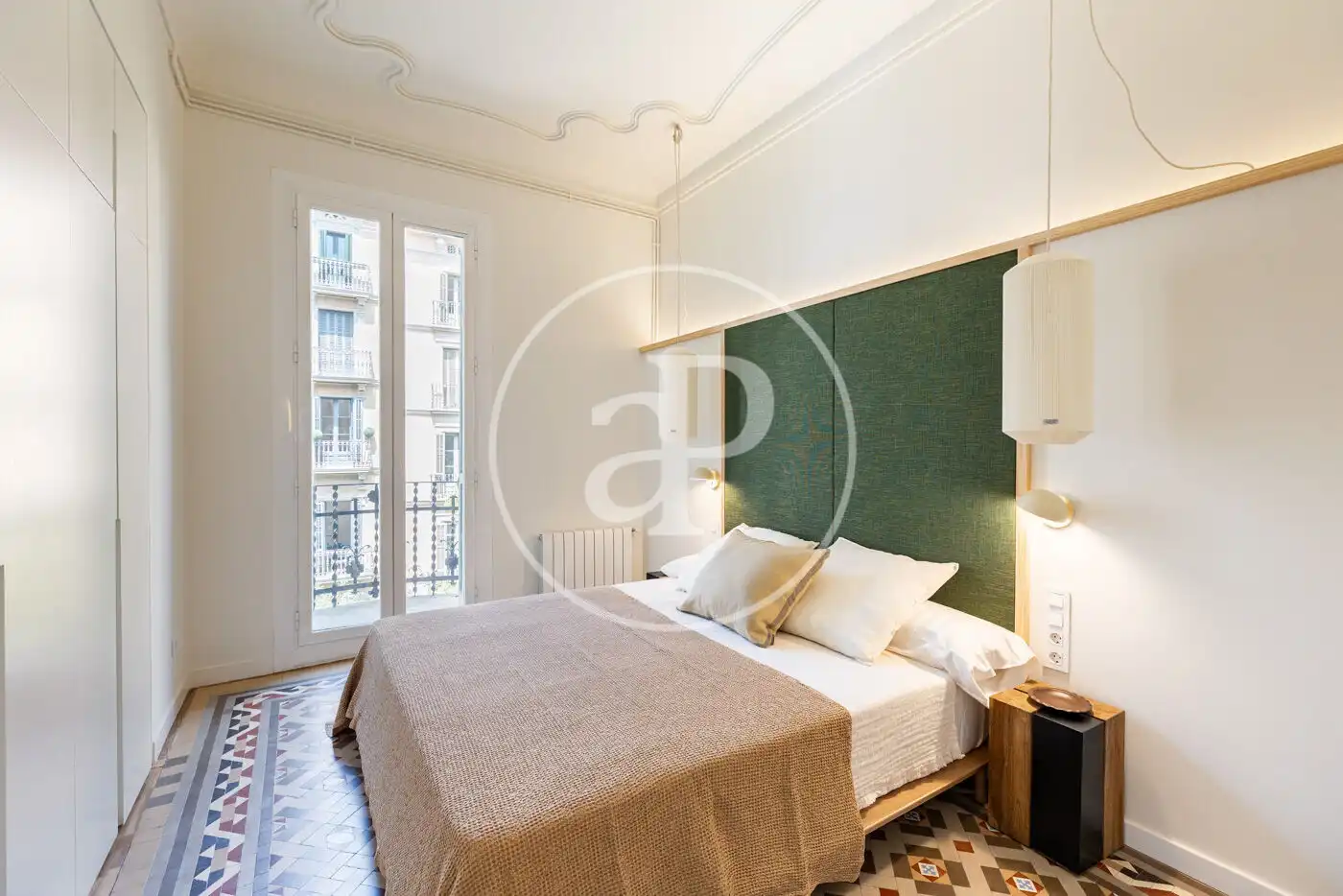 Schlafzimmer von Wohnung zum Verkauf in Barcelona mit Klimaanlage, Heizung und Möbliert