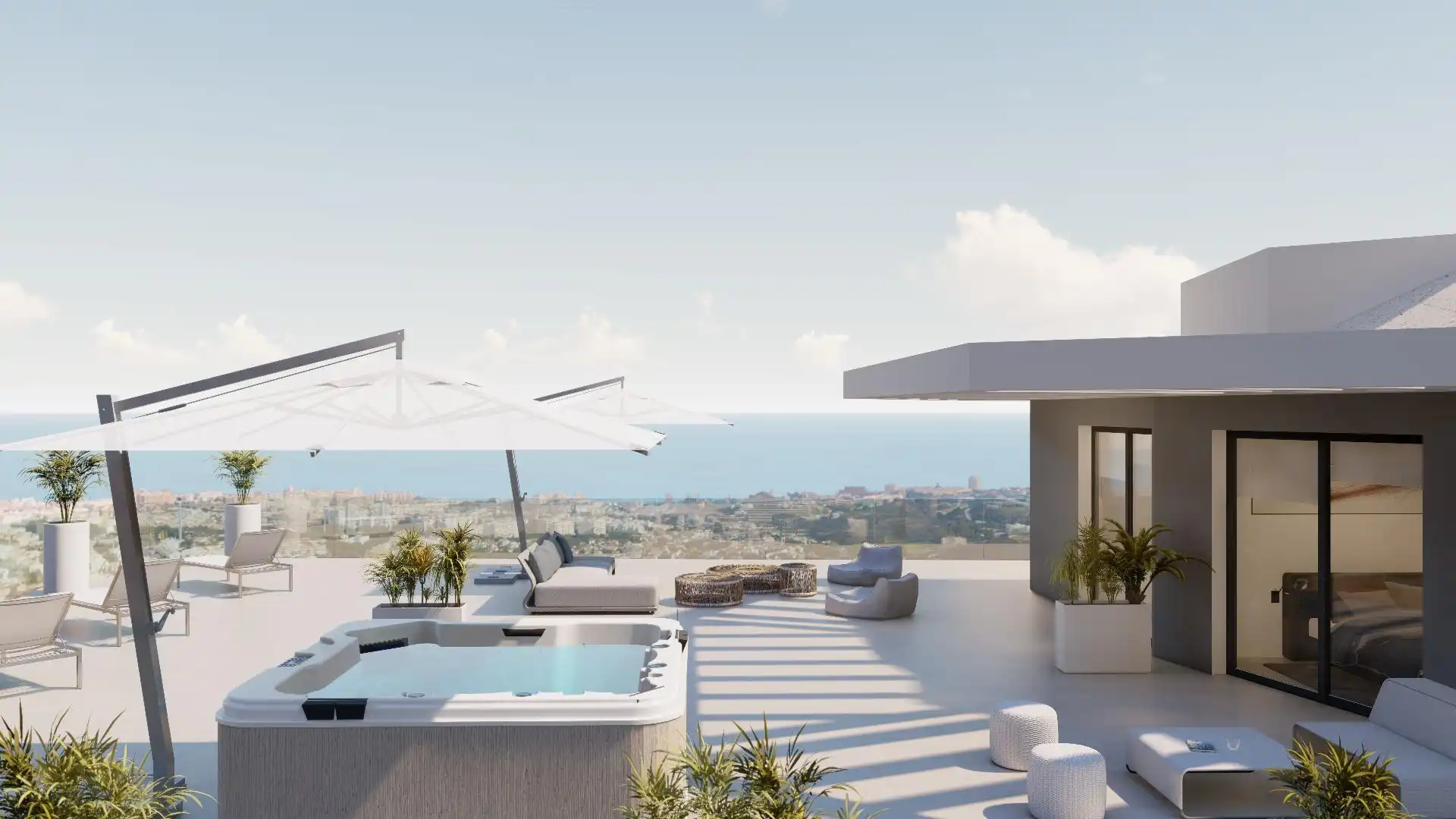Terrace of Attic for sale in Benalmádena  with Air Conditioner, Terrace and Community pool