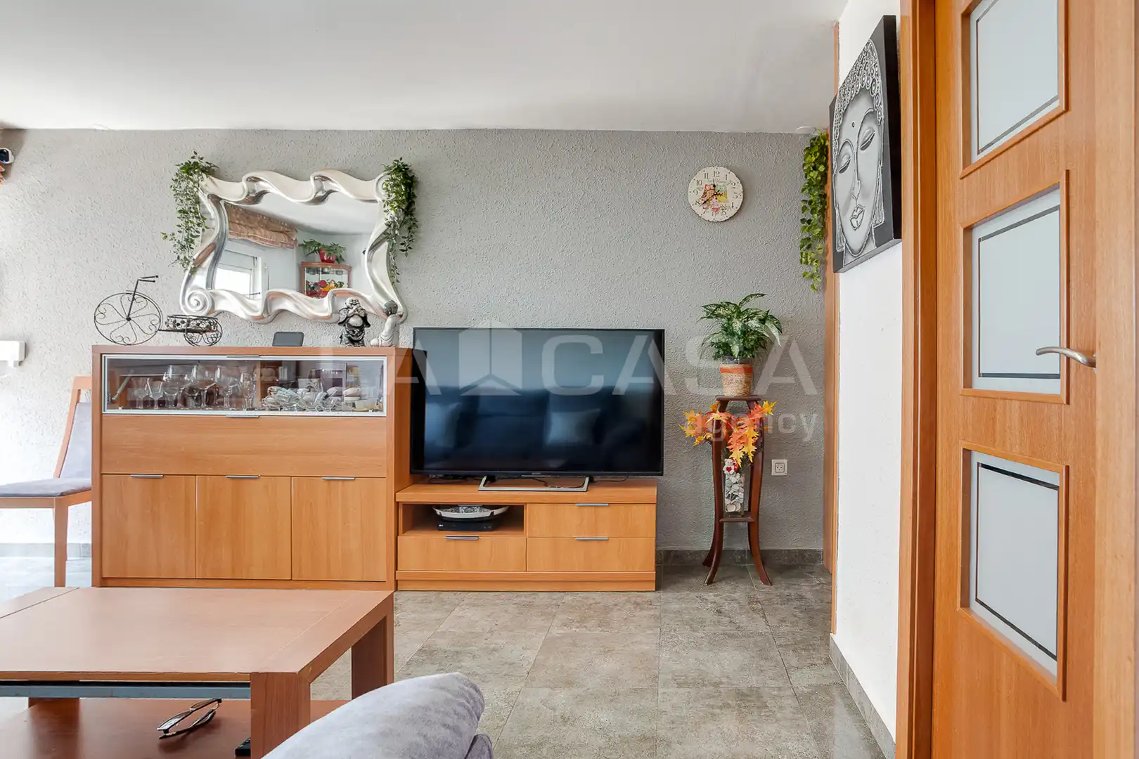 Sala d'estar de Pis en venda en L'Hospitalet de Llobregat amb Calefacció i Balcó