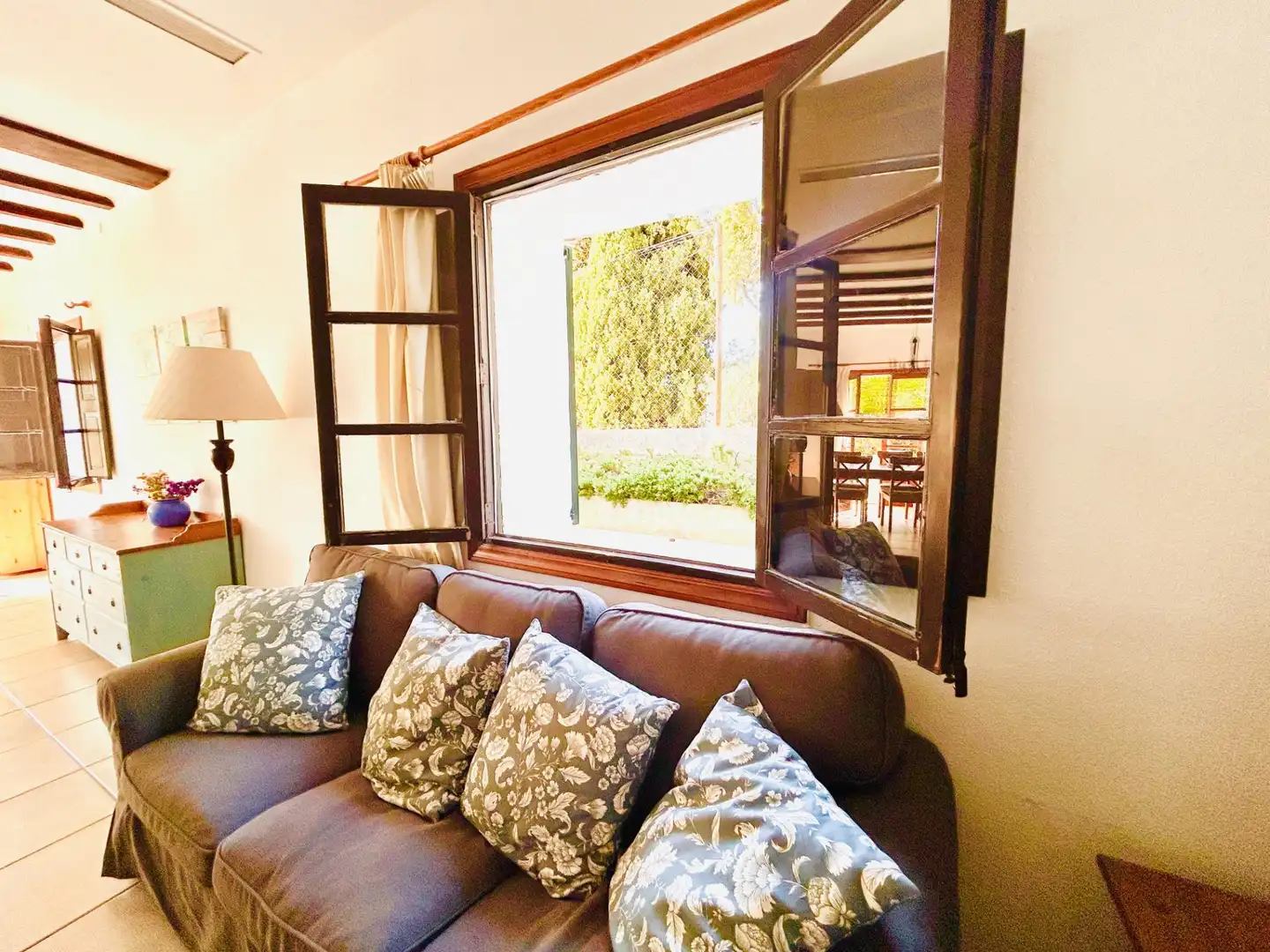 Sala de estar de Casa o chalet de alquiler en Puigpunyent con Jardín privado, Terraza y Piscina comunitaria