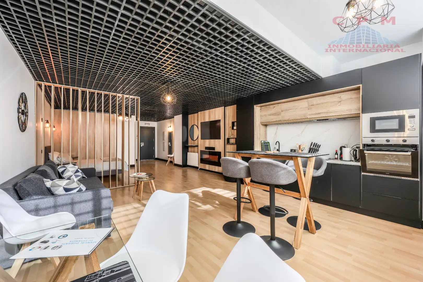 Wohnzimmer von Wohnung zur Miete in Alcobendas mit Klimaanlage, Heizung und Parkett