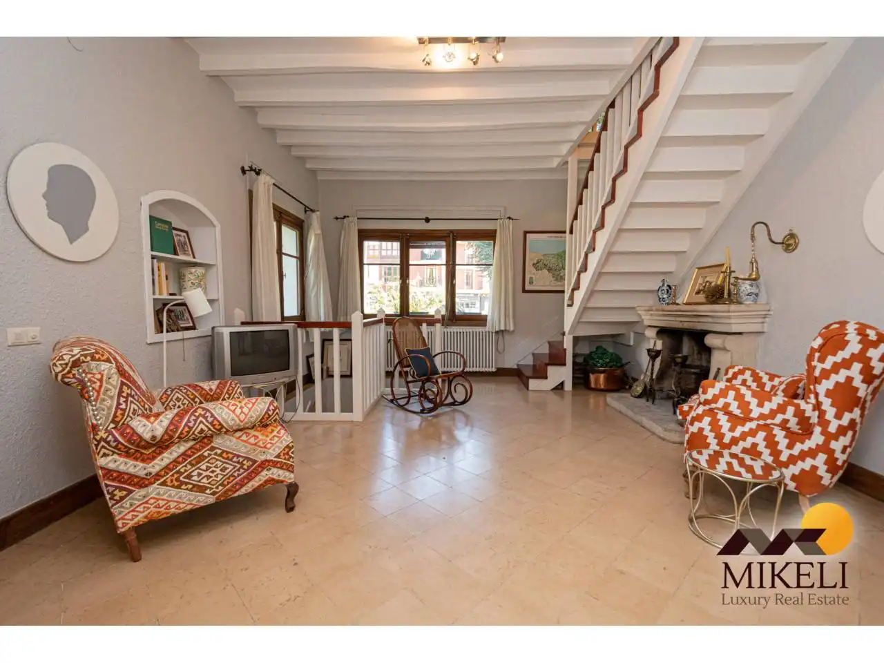 Sala d'estar de Casa o xalet de lloguer en Ramales de la Victoria amb Calefacció, Jardí privat i Parquet