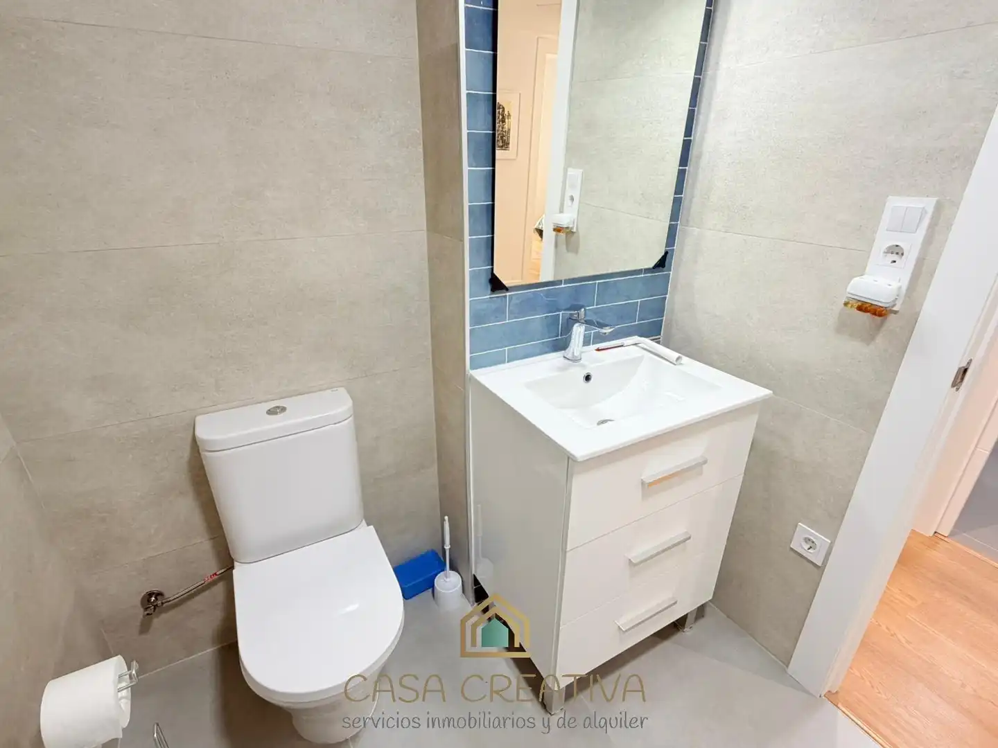 Baño de Piso de alquiler en Valencia con Aire acondicionado, Calefacción y Terraza