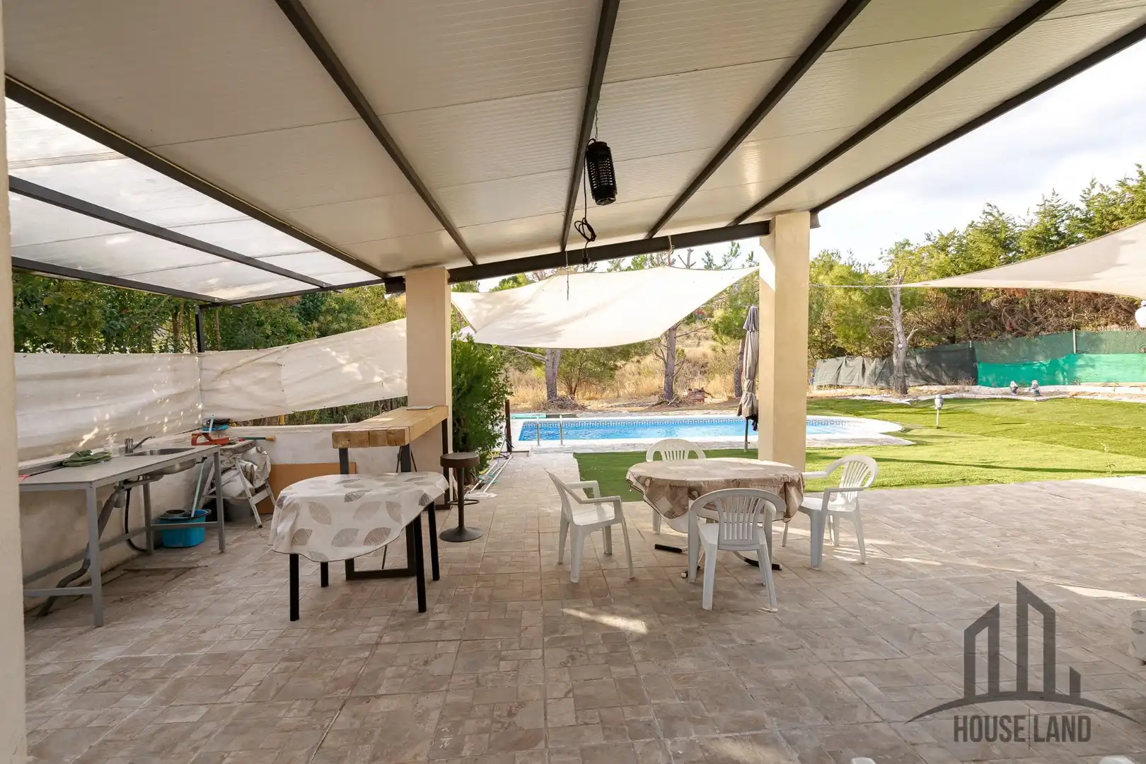 Terrasse von Haus oder Chalet zum Verkauf in Uceda mit Privatgarten und Schwimmbad