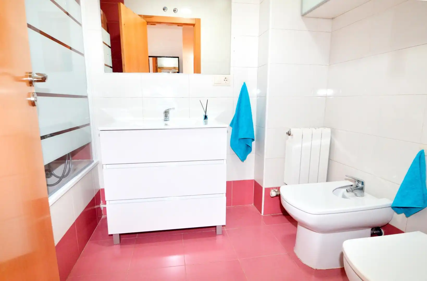Badezimmer von Wohnung zur Miete in Aldealengua mit Heizung, Terrasse und Möbliert