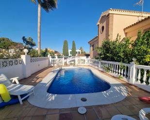 Swimming pool of House or chalet for sale in Málaga Capital  with Air Conditioner, Terrace and Swimming Pool