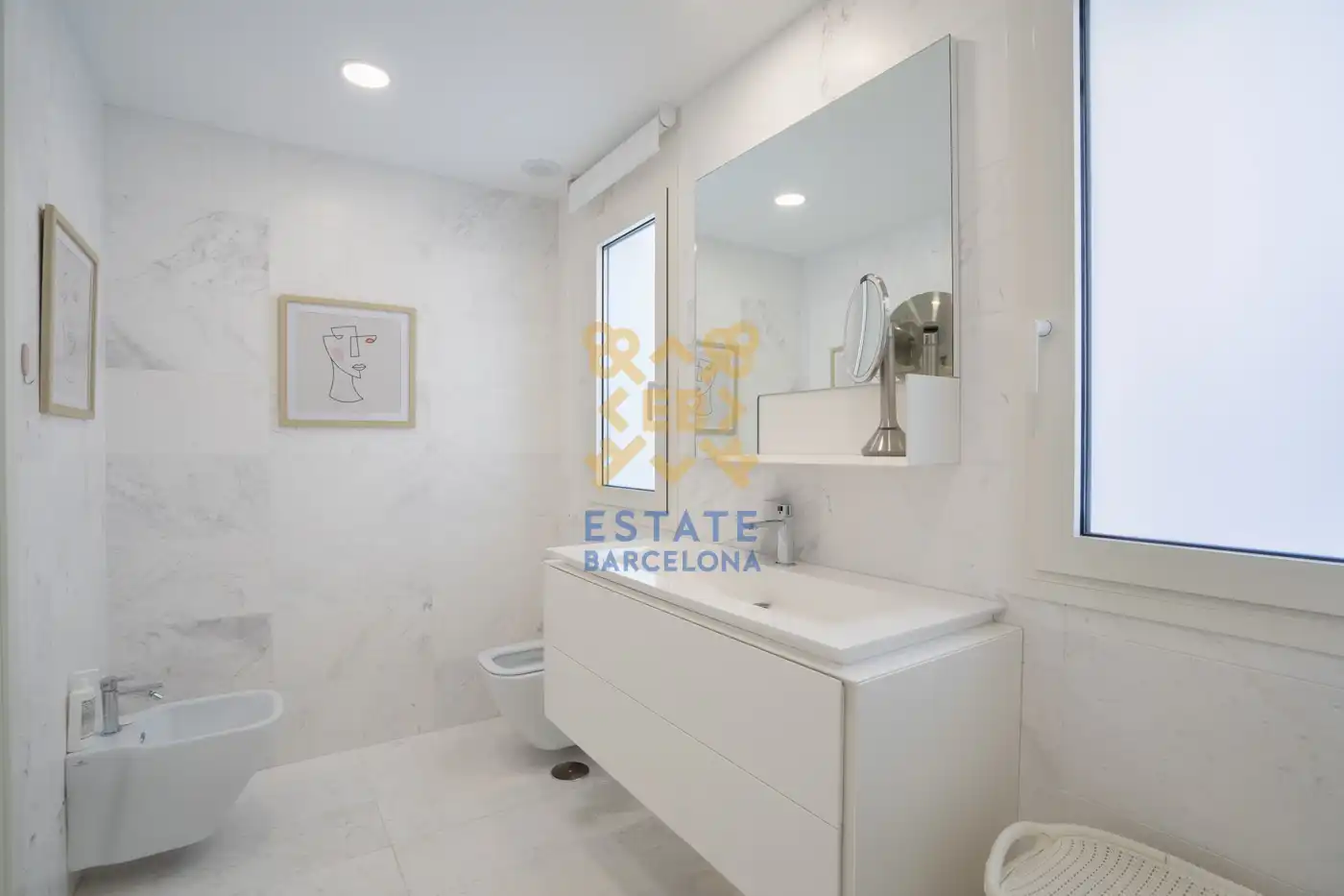 Badezimmer von Dachboden zum Verkauf in Valencia mit Klimaanlage, Heizung und Möbliert