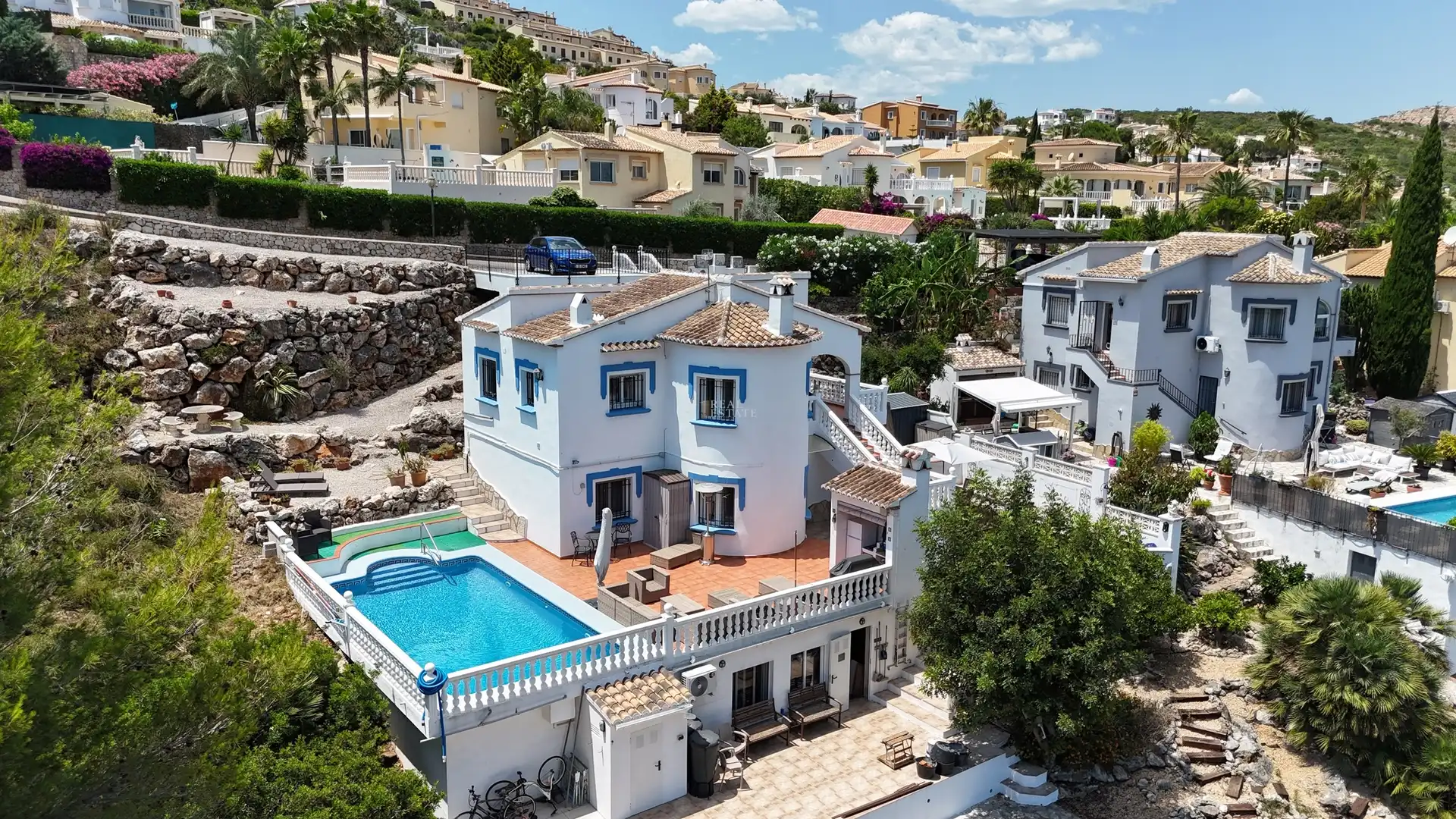 Exterior view of Houses for sale in El Ràfol d'Almúnia  with Air Conditioner, Heating and Terrace