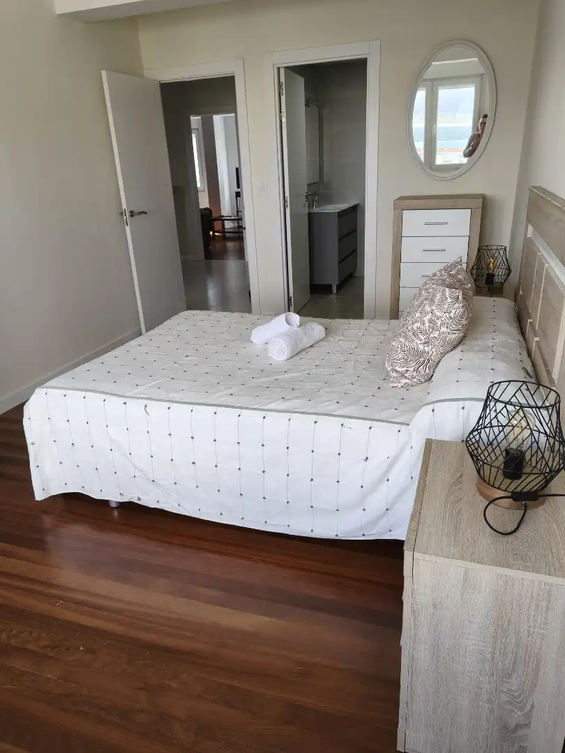 Bedroom of Flat for rent in Fisterra  with Furnished, Oven and Washing machine