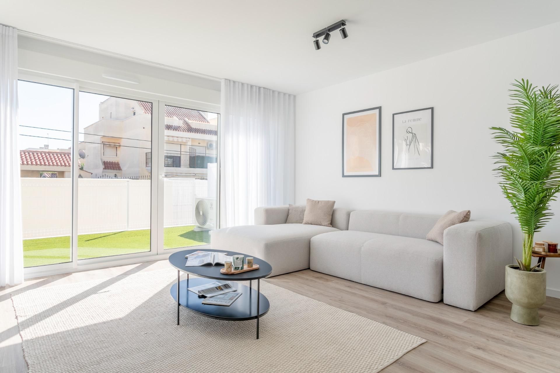 Living room of Apartment for sale in Santa Pola  with Air Conditioner, Private garden and Terrace