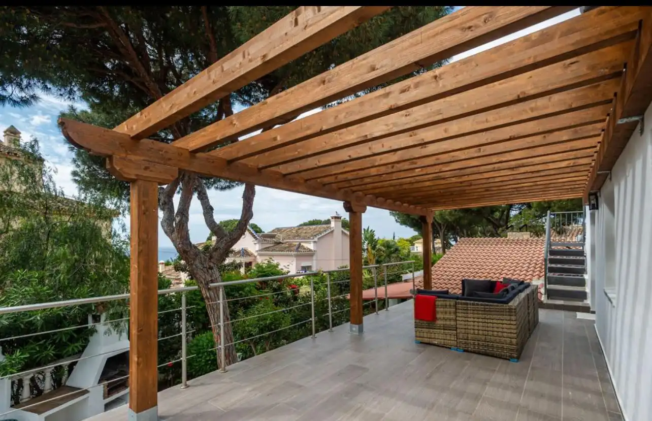 Terraza de Casa o chalet de alquiler en Marbella con Aire acondicionado, Calefacción y Jardín privado