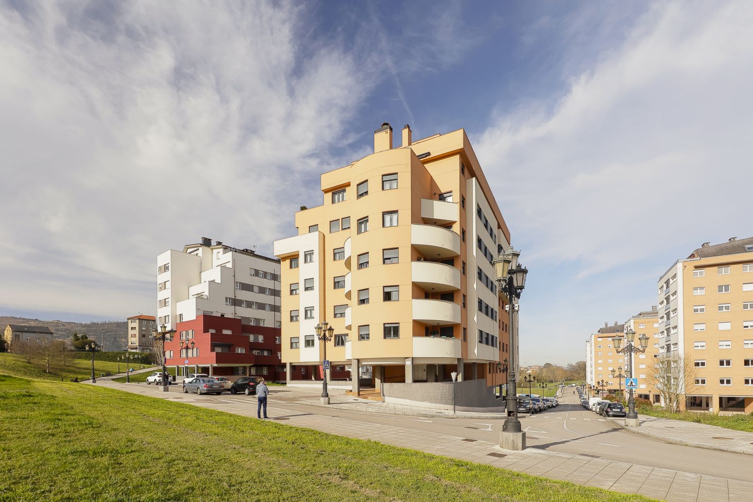 Exterior view of Flat for sale in Oviedo   with Heating, Parquet flooring and Terrace