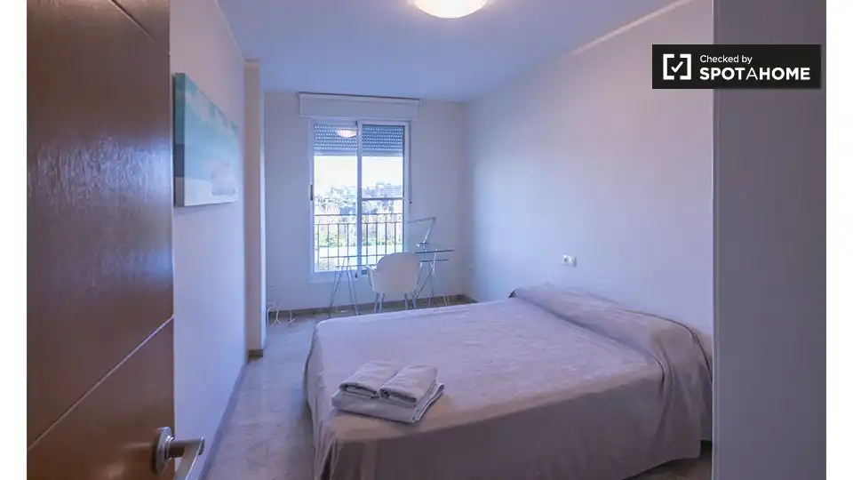 Bedroom of Flat for rent in Mislata  with Air Conditioner, Heating and Furnished