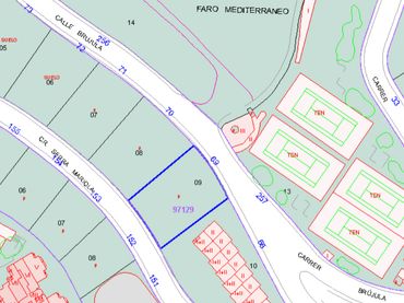 Terreno residencial en venta en Urbanización Faro Mediterráneo, 69, 46408 Faro de Cullera, Valencia, Spain