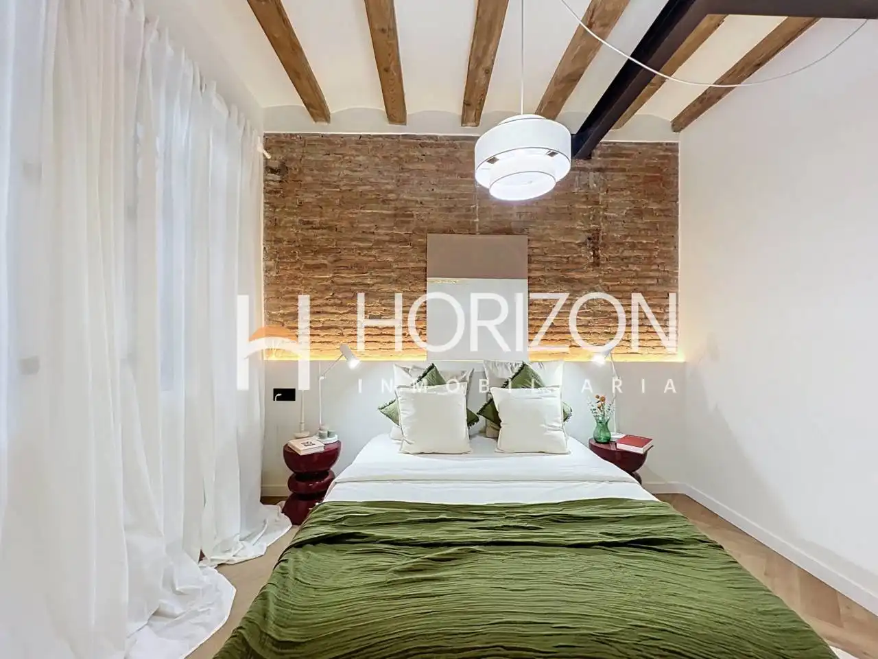 Schlafzimmer von Wohnung zum Verkauf in Barcelona mit Klimaanlage, Heizung und Möbliert
