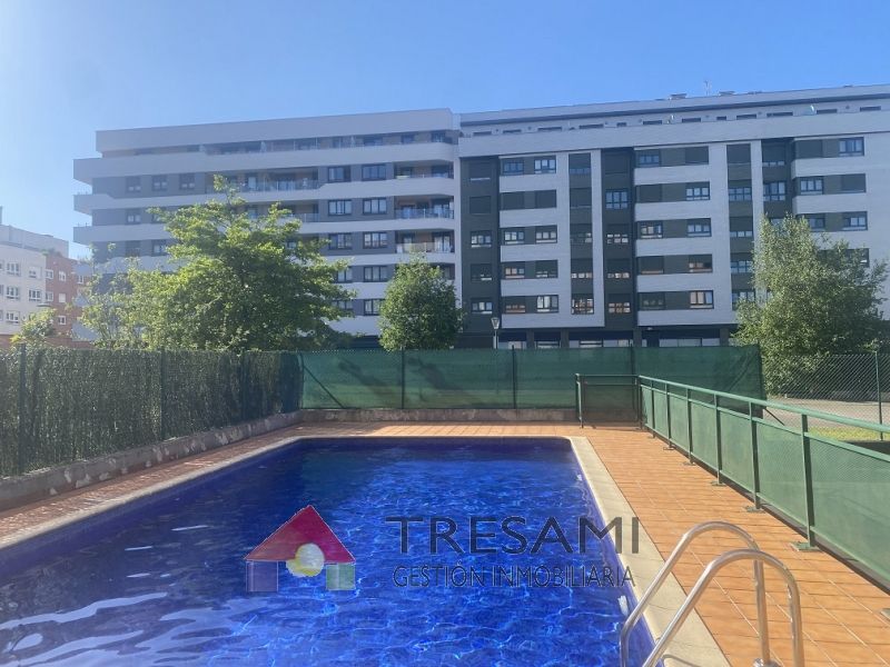 Swimming pool of Flat for sale in Gijón   with Heating, Storage room and Swimming Pool