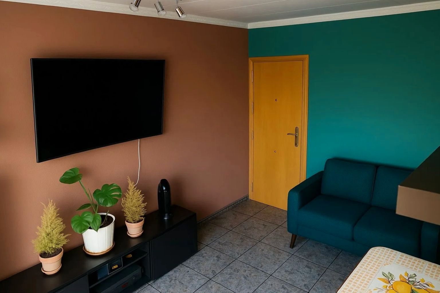 Sala d'estar de Àtic en venda en Badalona amb Terrassa