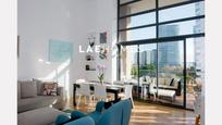 Sala d'estar de Àtic en venda en  Barcelona Capital amb Aire condicionat, Terrassa i Balcó