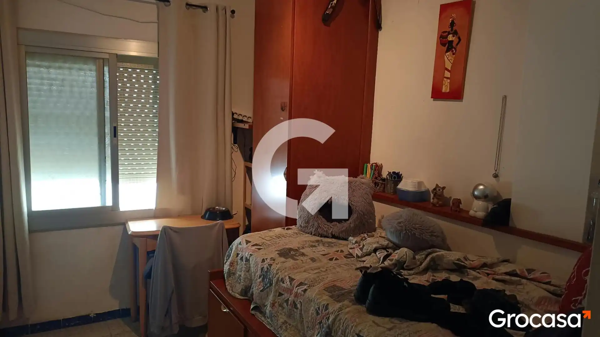 Bedroom of Flat for sale in Mataró  with Oven, Washing machine and TV