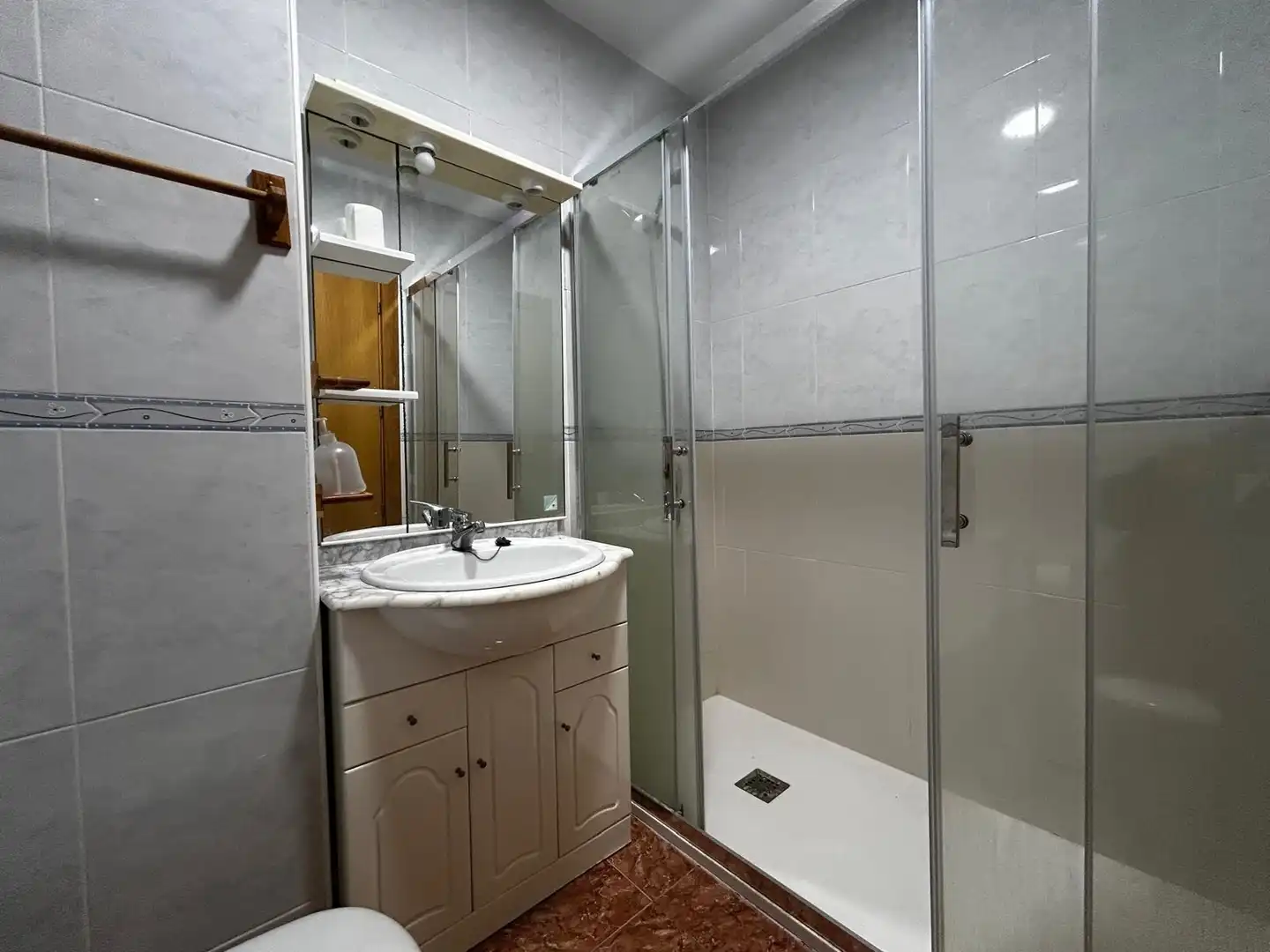 Badezimmer von Erdgeschoss zur Miete in Murcia mit Klimaanlage und Möbliert