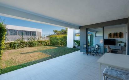 Terrace of Flat for sale in Estepona  with Air Conditioner, Private garden and Storage room