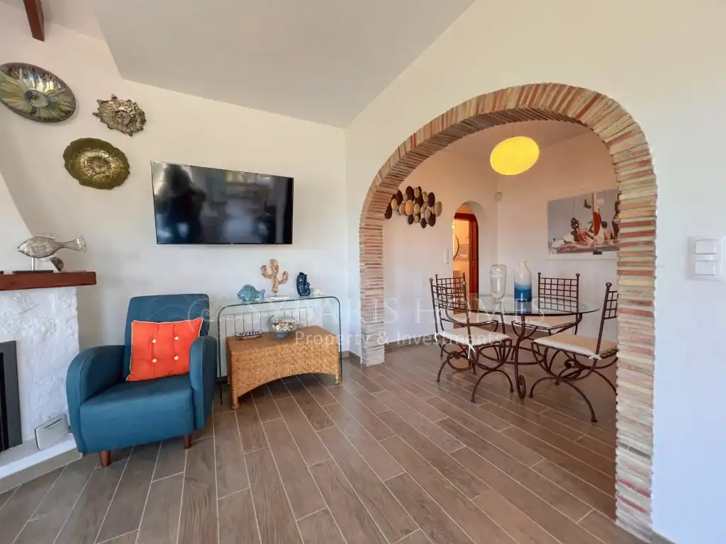 Sala de estar de Casa o chalet en venta en Benitachell / El Poble Nou de Benitatxell con Aire acondicionado y Piscina