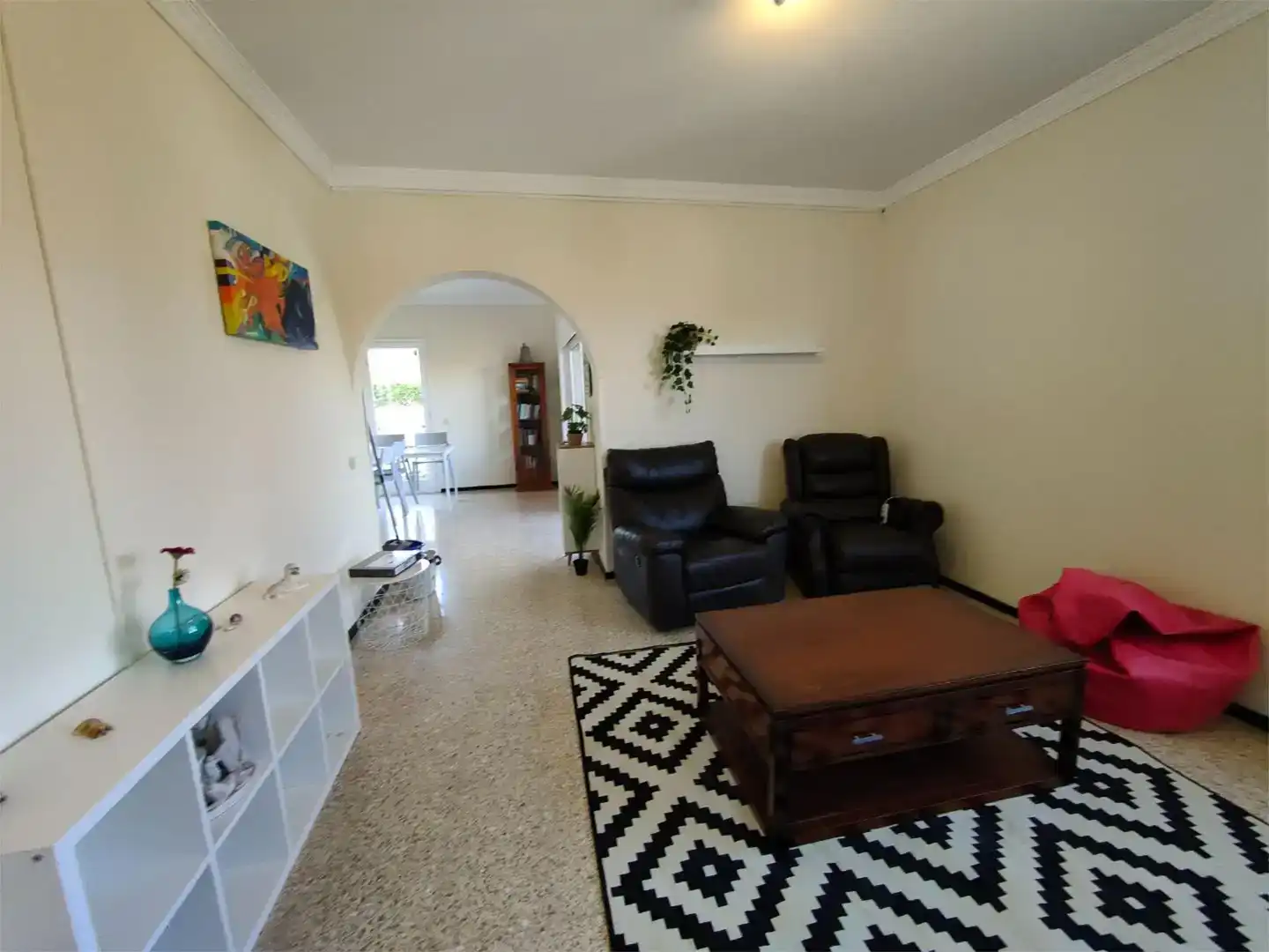 Sala d'estar de Apartament de lloguer en Las Palmas de Gran Canaria amb Moblat i Balcó