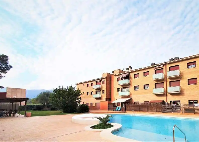 Vista exterior de Pis en venda en Santa Cristina d'Aro amb Calefacció, Piscina i Balcó