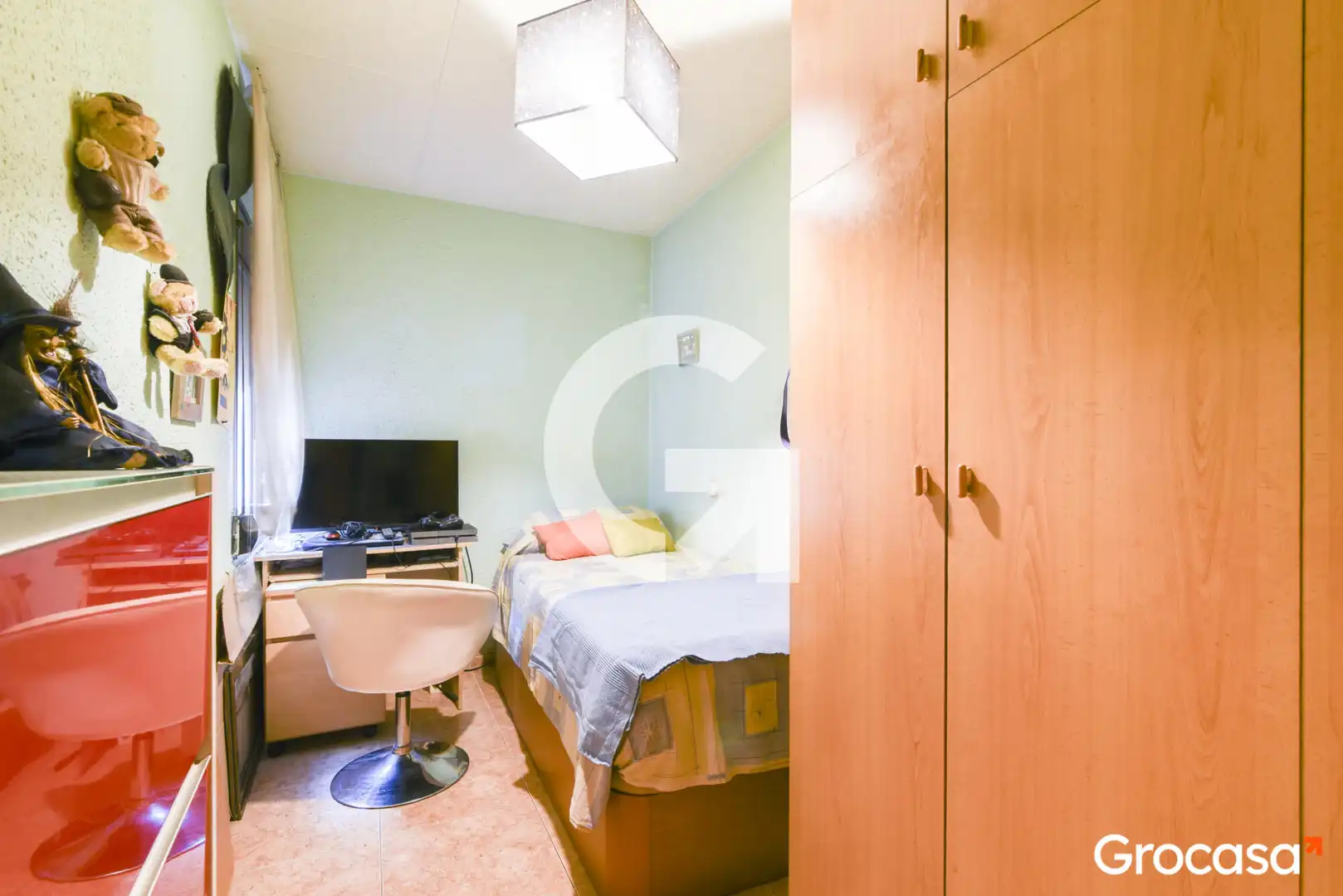 Bedroom of Flat for sale in Sant Joan Despí  with Air Conditioner and Balcony