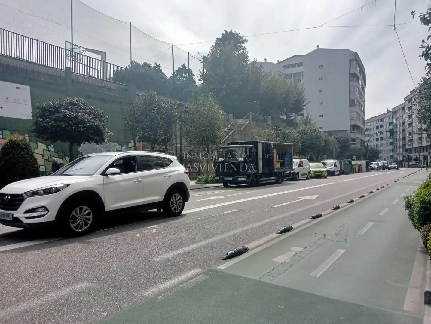 Vista exterior de Garaje de alquiler en Vigo 