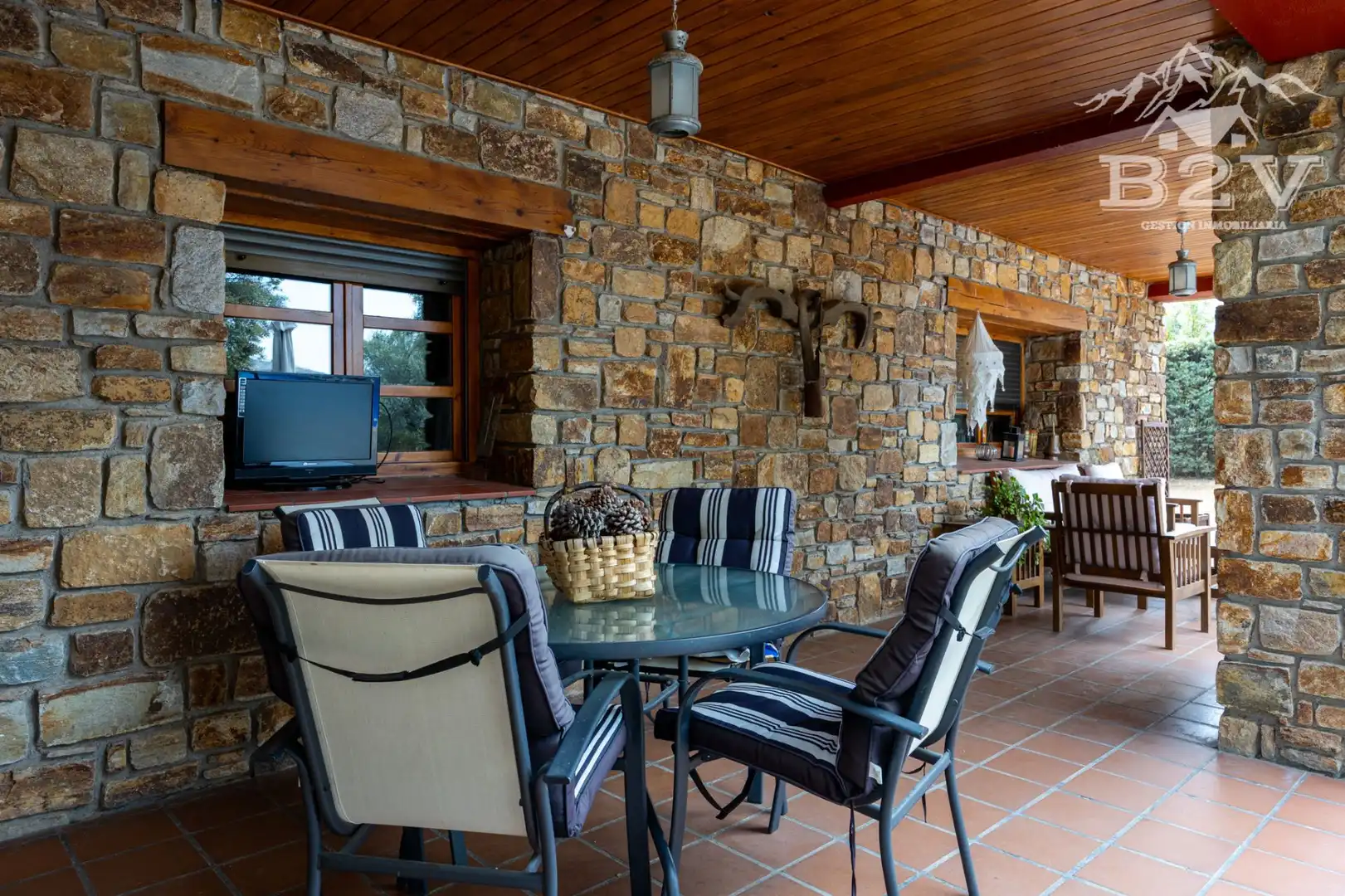 Terraza de Casa o chalet en venta en Garganta de los Montes con Aire acondicionado, Calefacción y Jardín privado