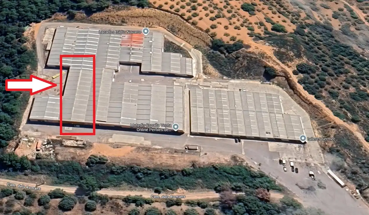 Vista exterior de Nau industrial en venda en La Pobla de Tornesa