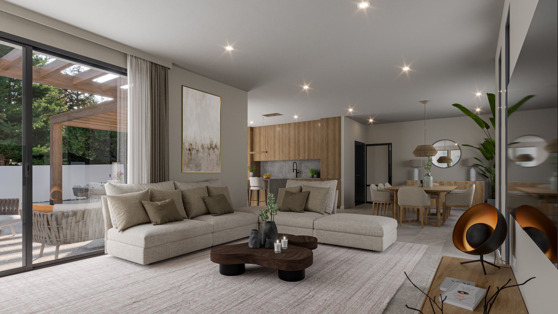 Sala d'estar de Casa o xalet en venda en Jávea / Xàbia amb Aire condicionat, Jardí privat i Terrassa