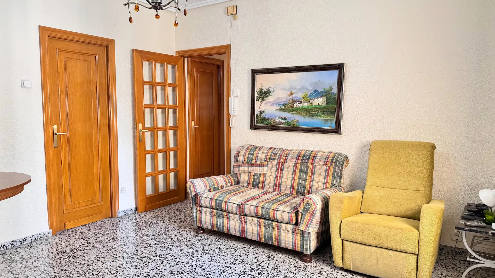 Living room of Apartments for sale in Valencia  with Furnished, Oven and Washing machine
