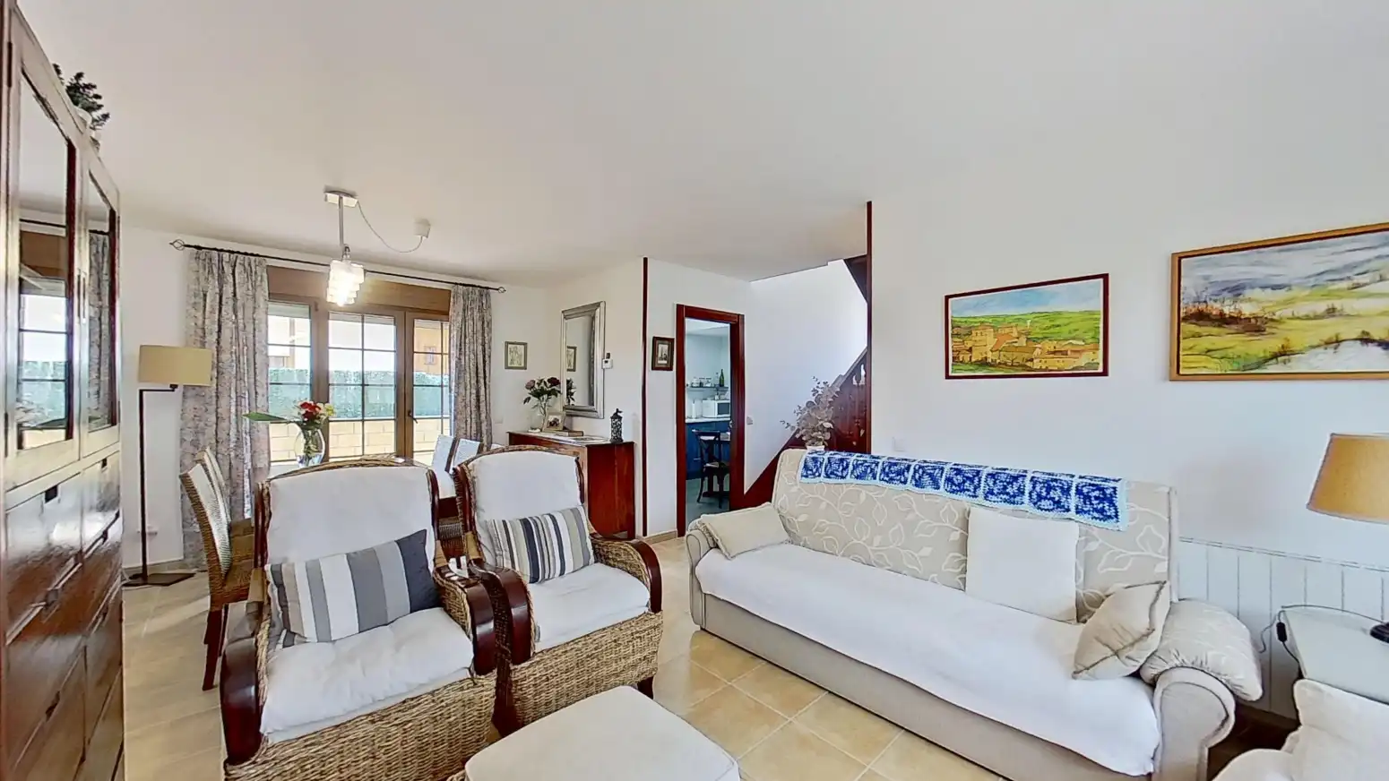 Living room of Detached homes for sale in Suances  with Heating, Parquet flooring and Terrace