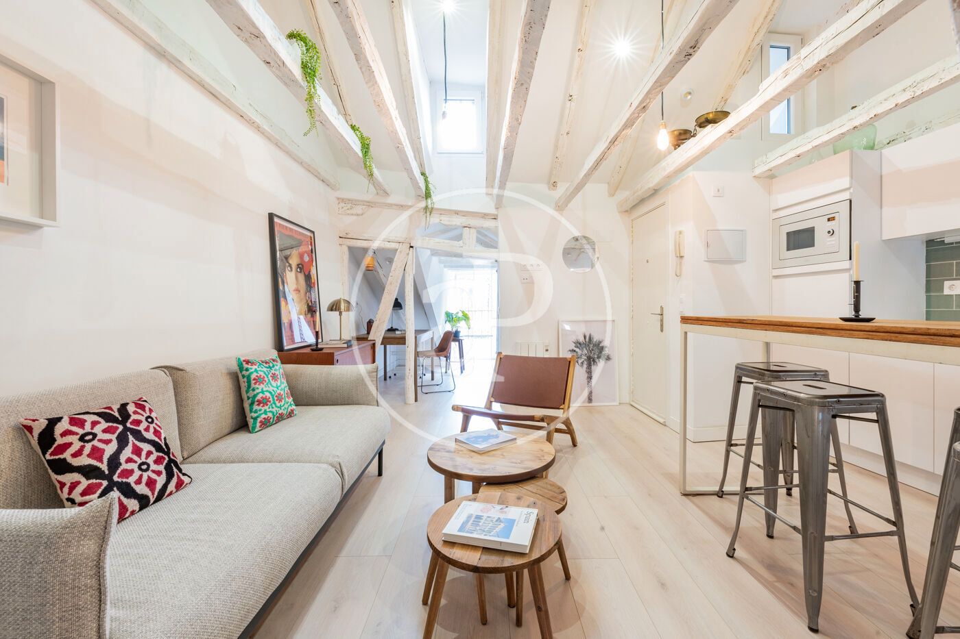 Sala d'estar de Pis de lloguer en  Madrid Capital amb Aire condicionat, Calefacció i Traster