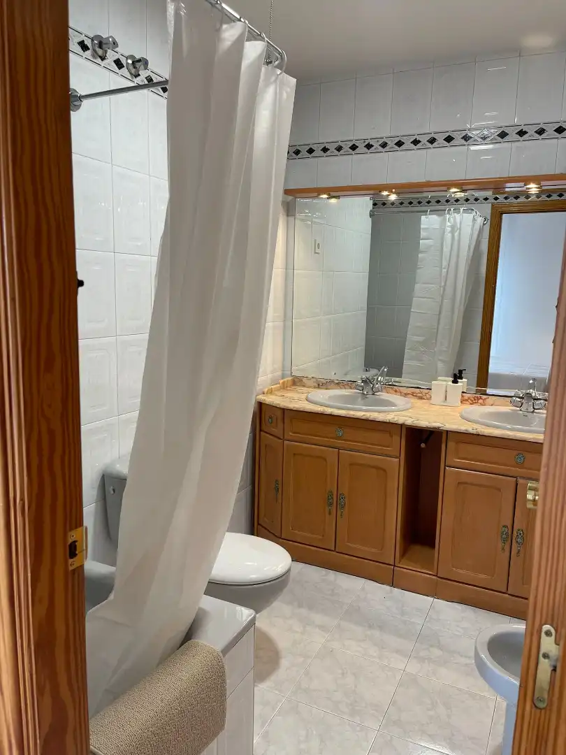 Bathroom of Flat for rent in Plasencia  with Air Conditioner, Terrace and Furnished