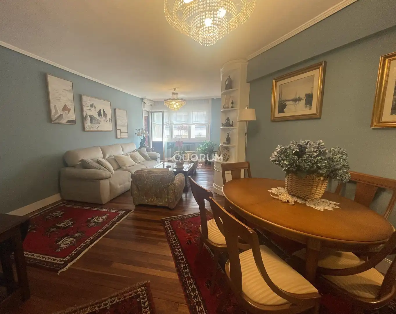 Wohnzimmer von Wohnung zum Verkauf in Getxo  mit Heizung, Terrasse und Möbliert