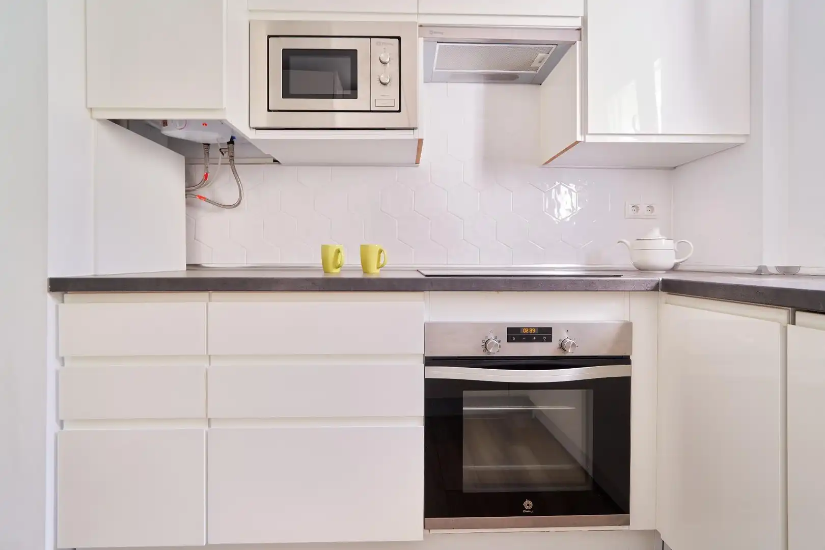 Cocina de Apartamento en venta en Marbella con Aire acondicionado, Jardín privado y Terraza
