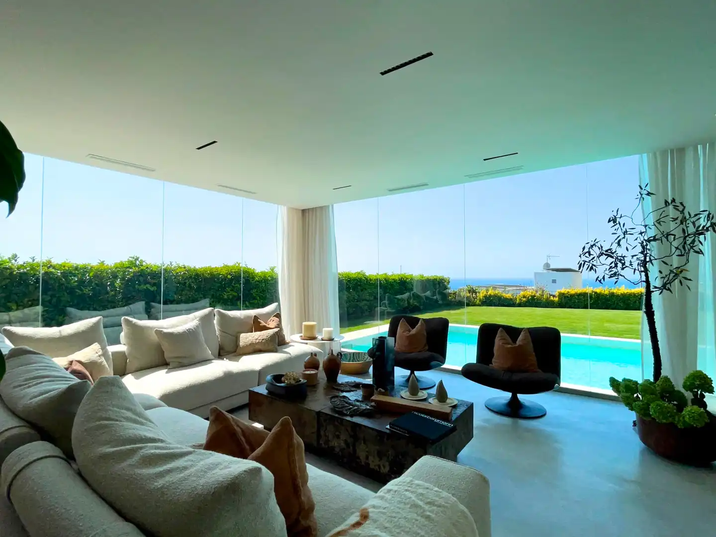 Wohnzimmer von Haus oder Chalet zum Verkauf in Sant Vicenç de Montalt mit Klimaanlage, Heizung und Privatgarten