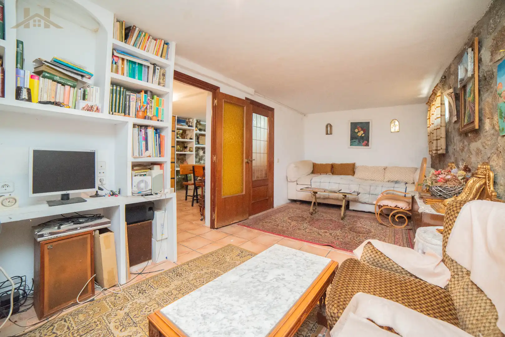 Sala de estar de Casa o chalet en venta en Valdemorillo con Calefacción, Jardín privado y Terraza