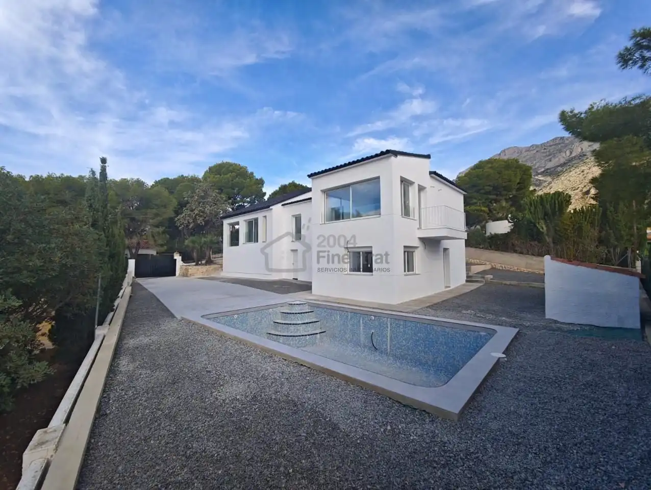 Vista exterior de Casa o chalet en venta en Altea con Jardín privado, Terraza y Piscina