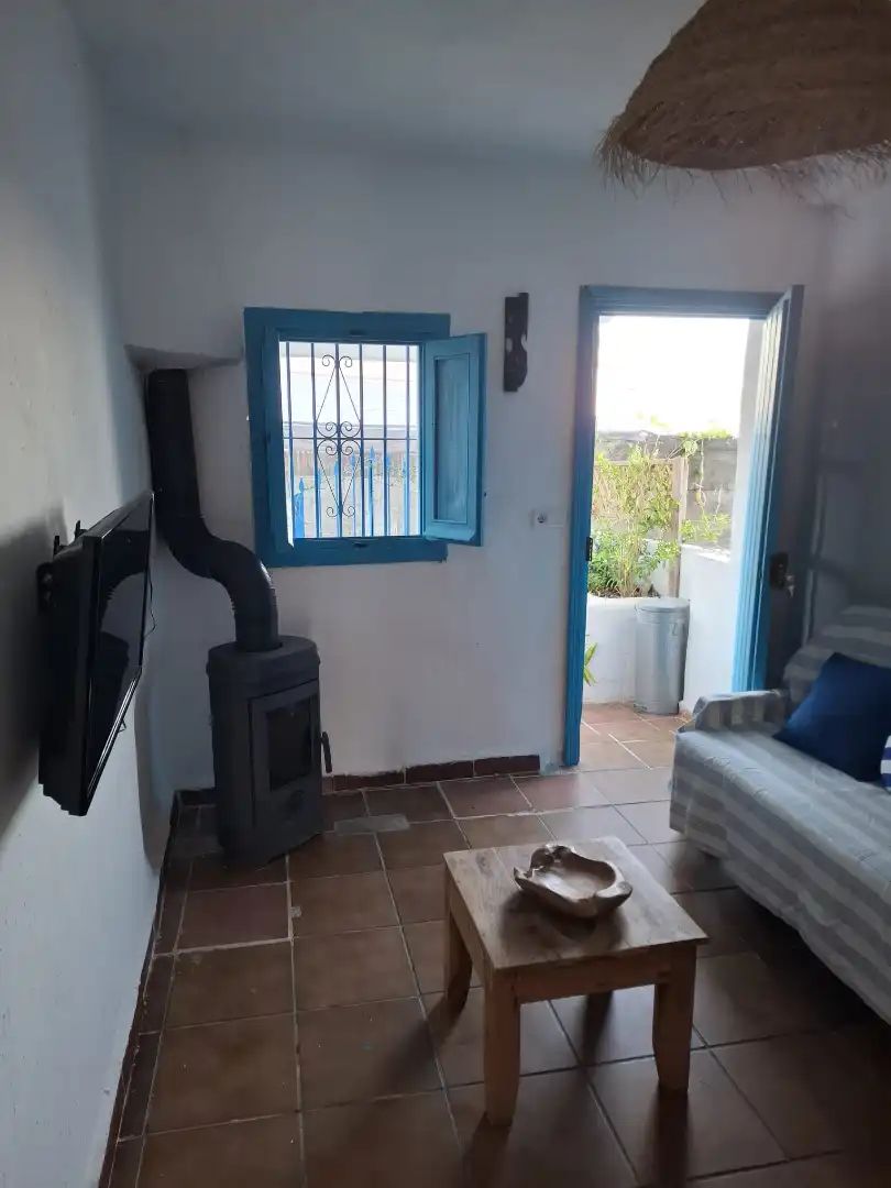 Sala de estar de Casa o chalet en venta en Algarrobo con Aire acondicionado, Terraza y Amueblado