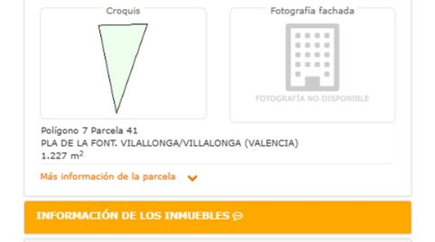 Foto 2 de Terreno en venta en Calle Beniteixir, Vilallonga / Villalonga, Valencia