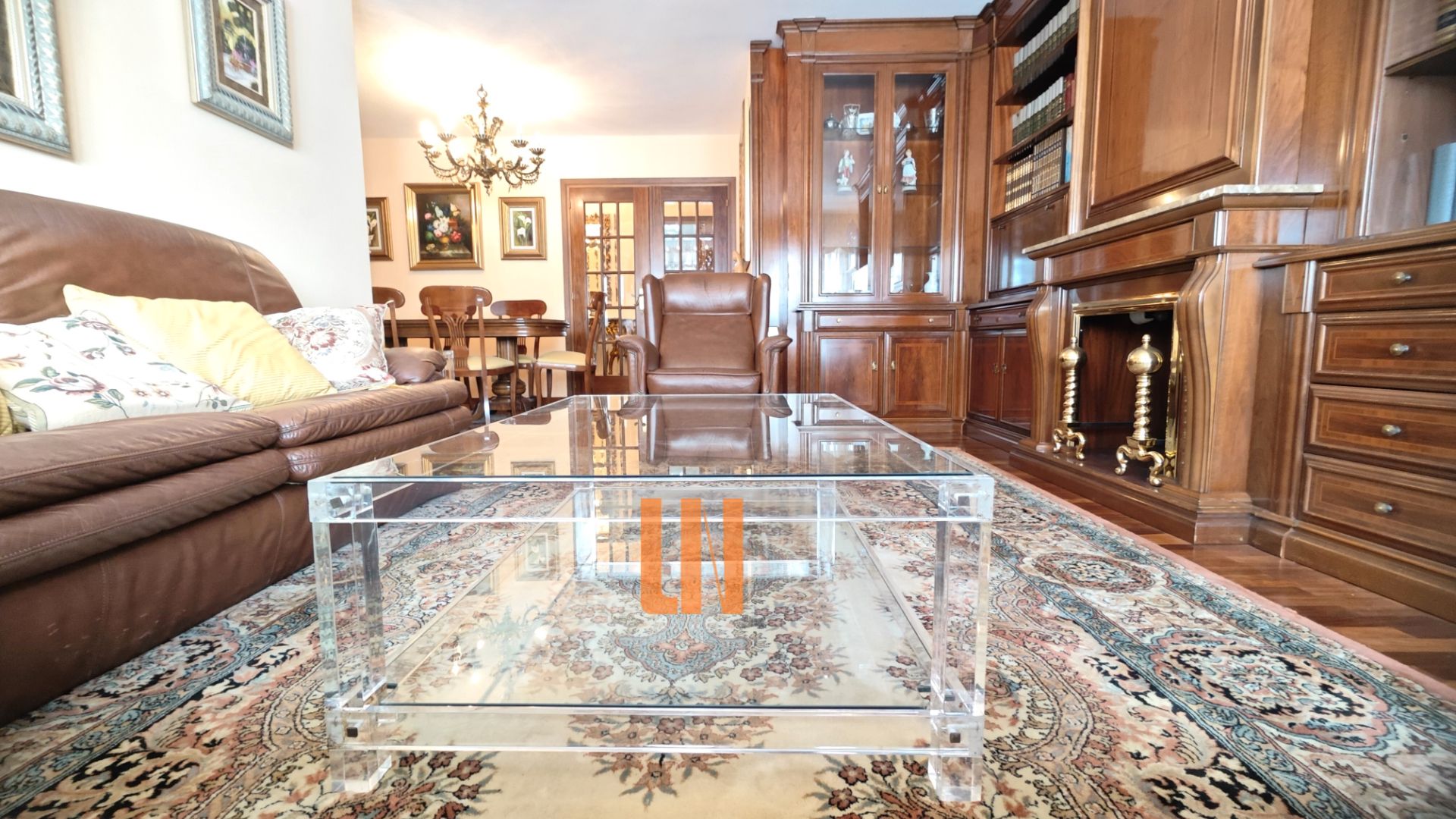 Living room of Flat for sale in A Coruña Capital   with Heating, Parquet flooring and Storage room