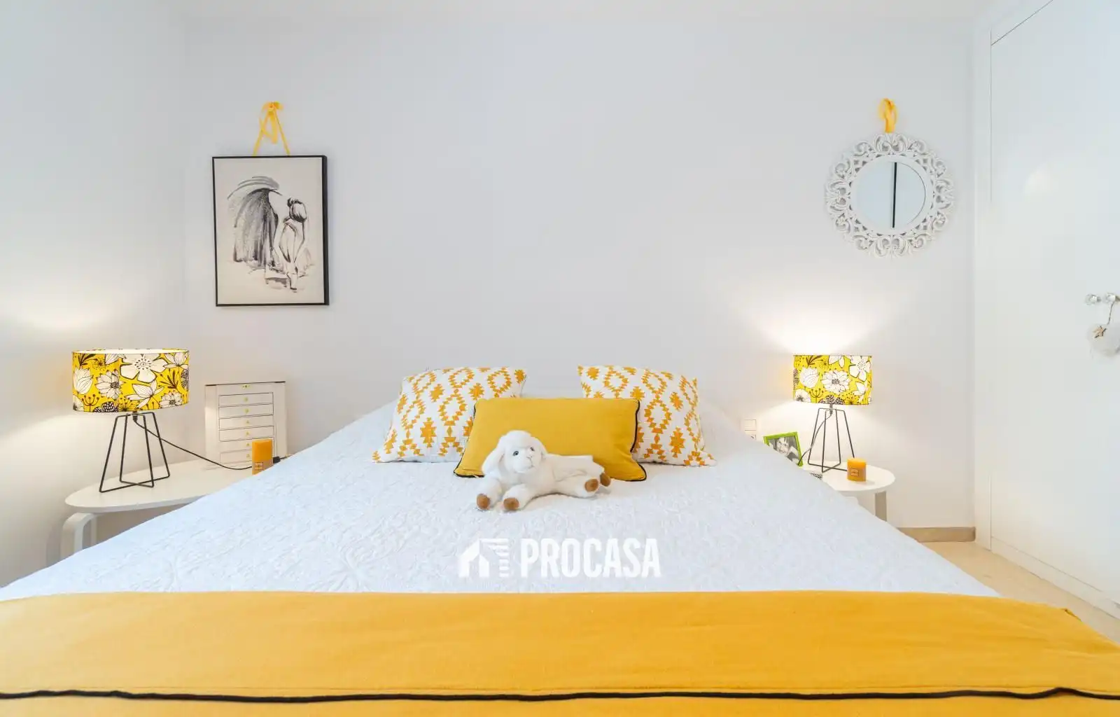 Schlafzimmer von Wohnung zum Verkauf in Empuriabrava mit Klimaanlage, Heizung und Terrasse