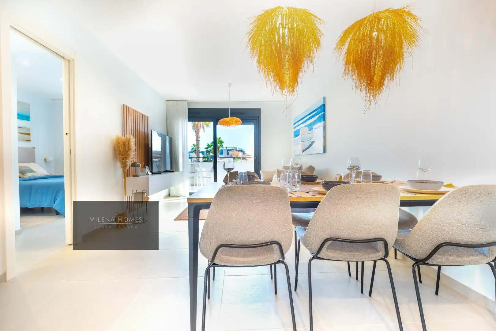 Menjador de Apartament en venda en Orihuela amb Aire condicionat, Calefacció i Jardí privat