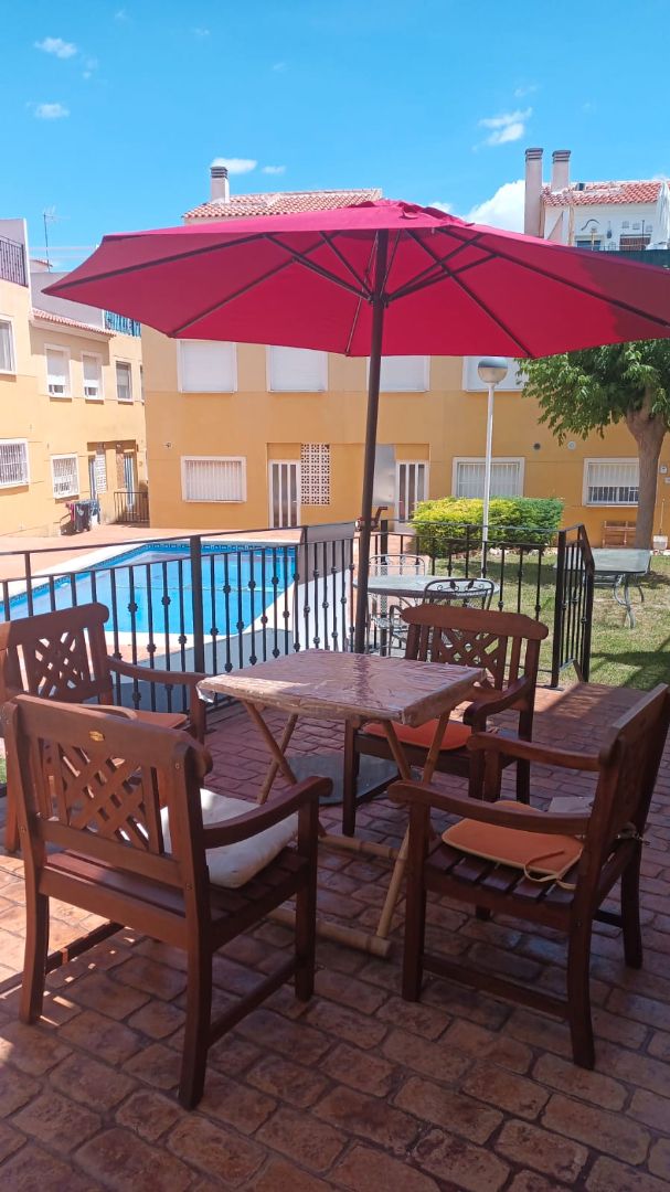 Swimming pool of Single-family semi-detached for sale in Salinas  with Furnished, Oven and Washing machine