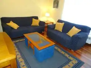 Living room of Flat for rent in Gijón   with Heating, Parquet flooring and Terrace